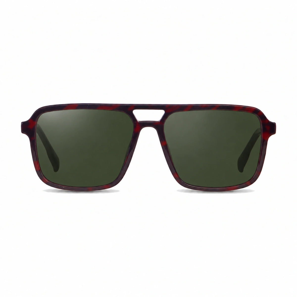 Fiore 1014 square aviator sunglasses, red bio-acetate frame · ReFramed, photo 7 of 20