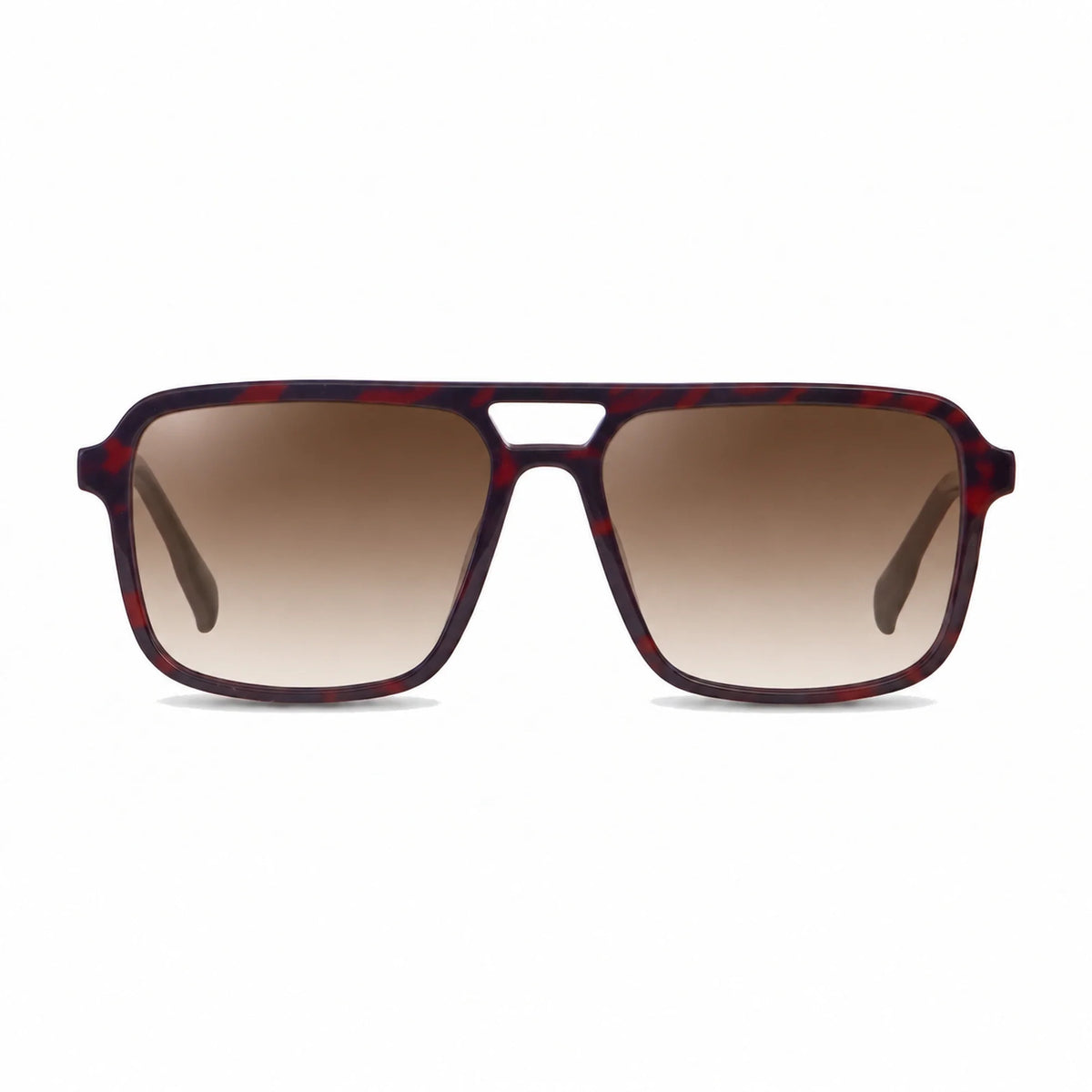 Fiore 1014 square aviator sunglasses, red bio-acetate frame · ReFramed, photo 20 of 20
