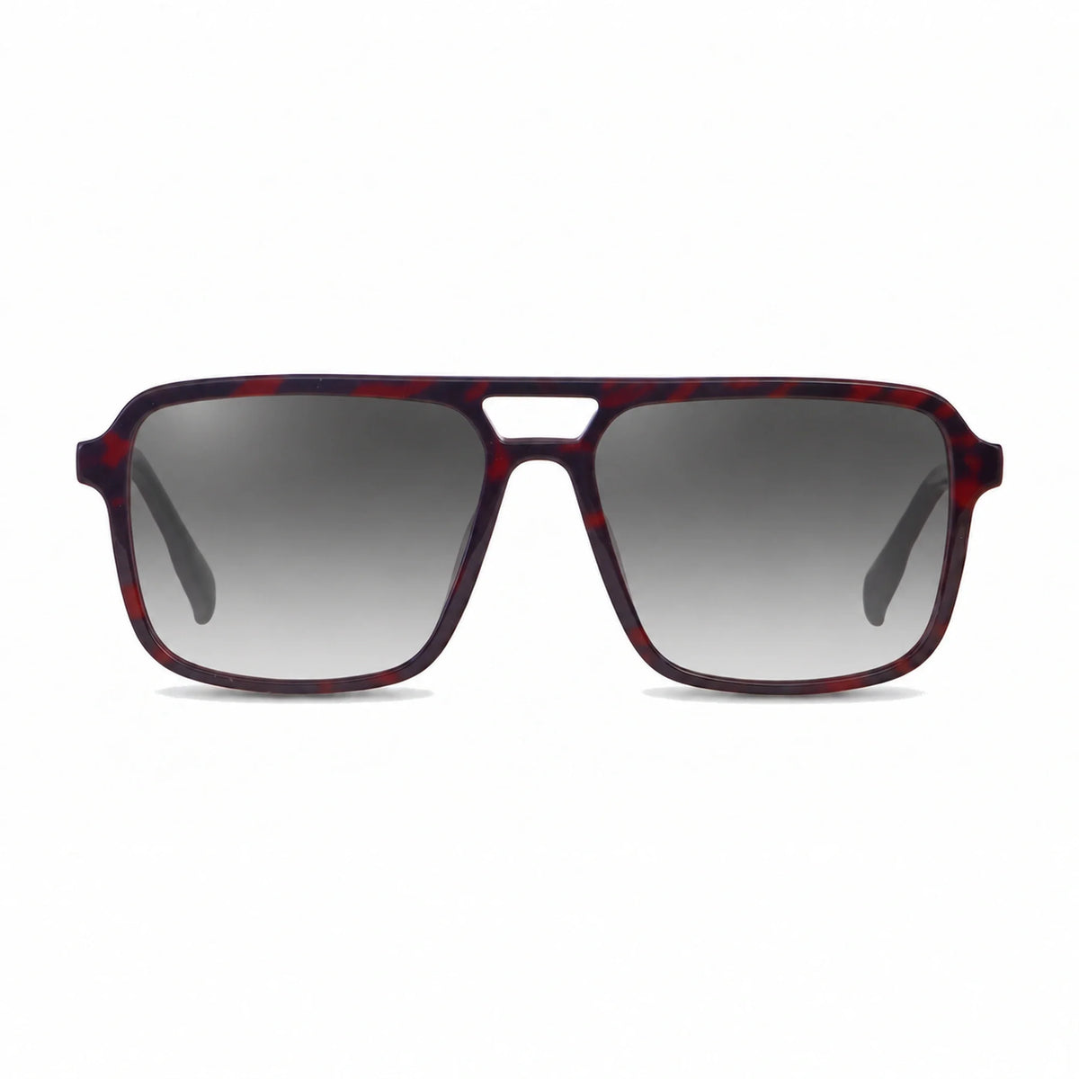 Fiore 1014 square aviator sunglasses, red bio-acetate frame · ReFramed, photo 17 of 20