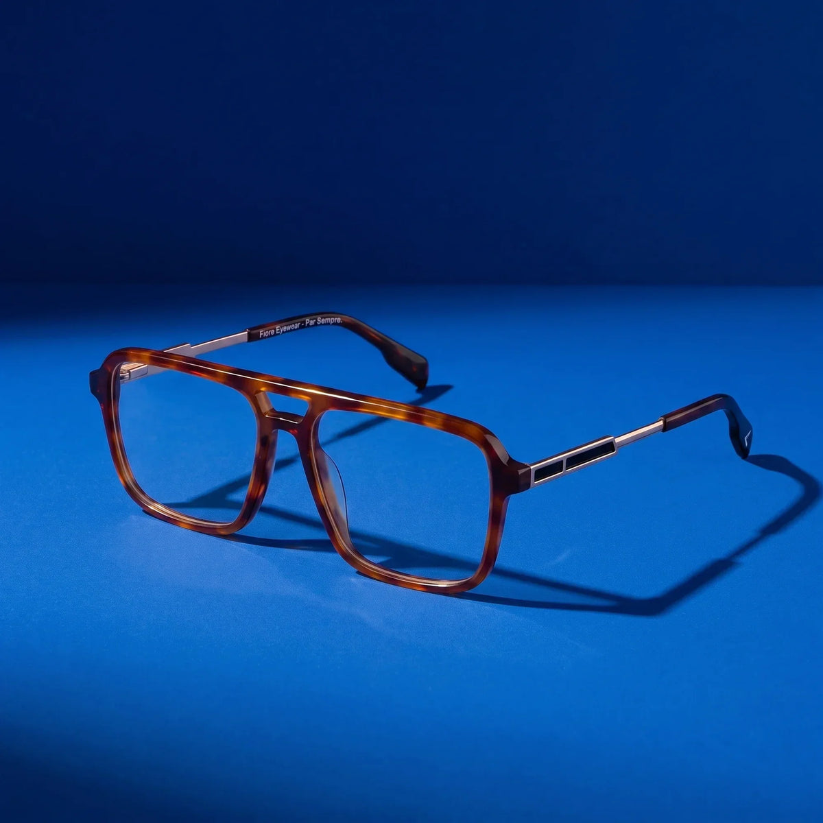 Fiore 1014 square aviator acetate and metal reading glasses, brown tortoise frame · ReFramed, photo 89 of 100