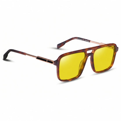 Fiore 1014 square aviator sunglasses, tortoise bio-acetate frame · ReFramed, photo 11 of 34