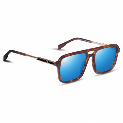 Fiore 1014 square aviator sunglasses, tortoise bio-acetate frame · ReFramed, photo 26 of 34