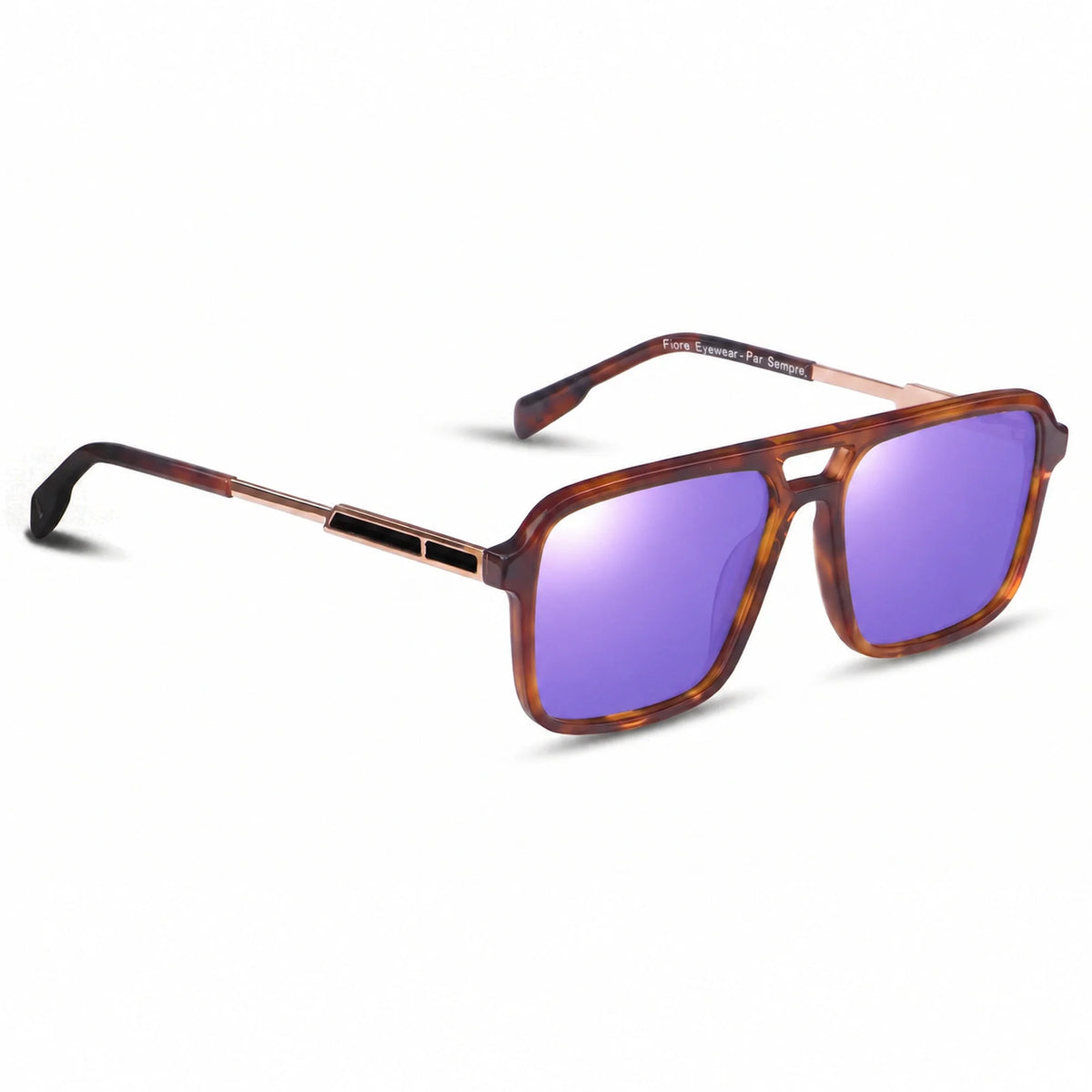 Fiore 1014 square aviator sunglasses, tortoise bio-acetate frame · ReFramed, photo 34 of 34