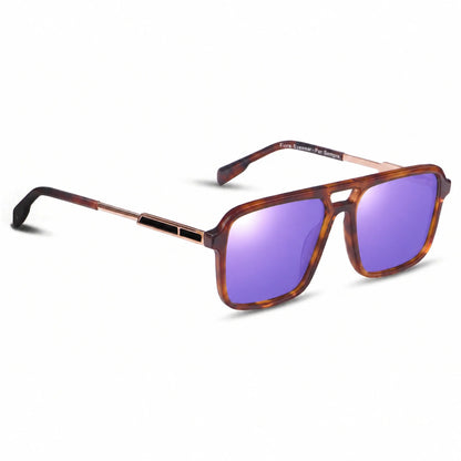 Fiore 1014 square aviator sunglasses, tortoise bio-acetate frame · ReFramed, photo 34 of 34