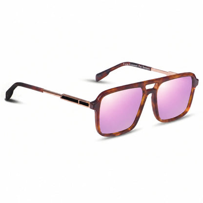Fiore 1014 square aviator sunglasses, tortoise bio-acetate frame · ReFramed, photo 32 of 34