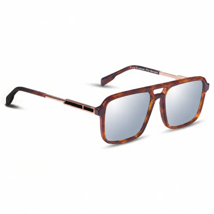 Fiore 1014 square aviator sunglasses, tortoise bio-acetate frame · ReFramed, photo 29 of 34