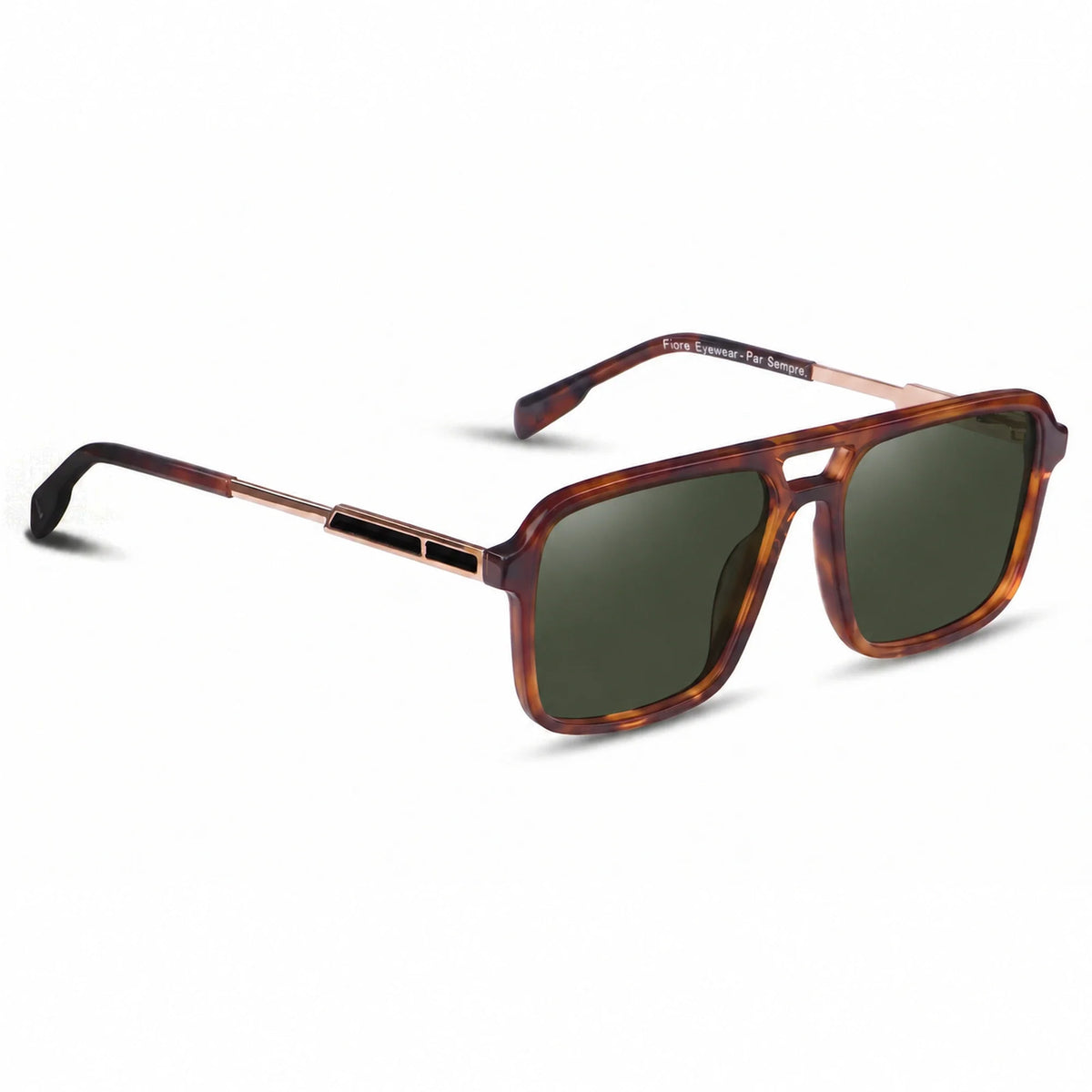 Fiore 1014 square aviator sunglasses, tortoise bio-acetate frame · ReFramed, photo 8 of 34