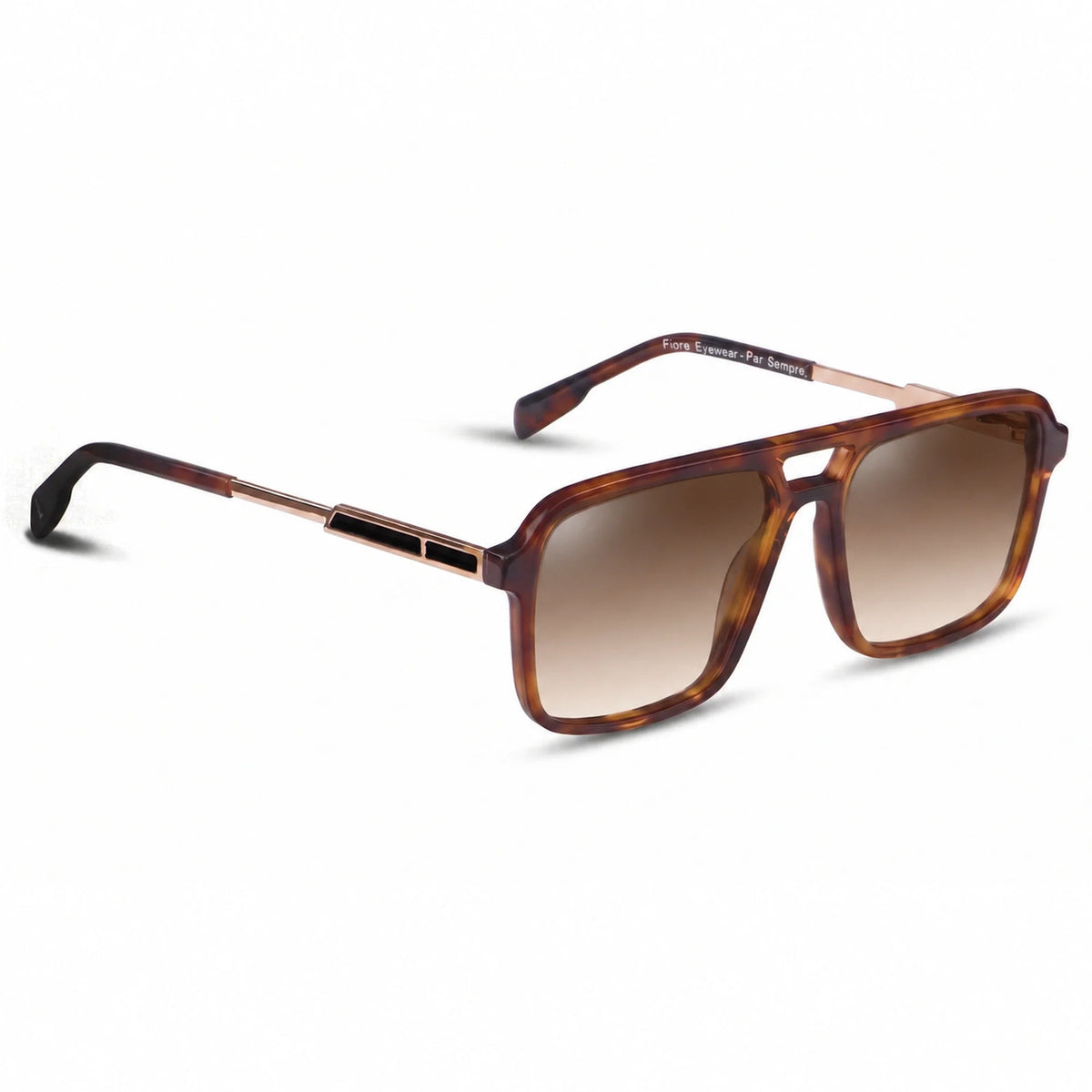Fiore 1014 square aviator sunglasses, tortoise bio-acetate frame · ReFramed, photo 23 of 34