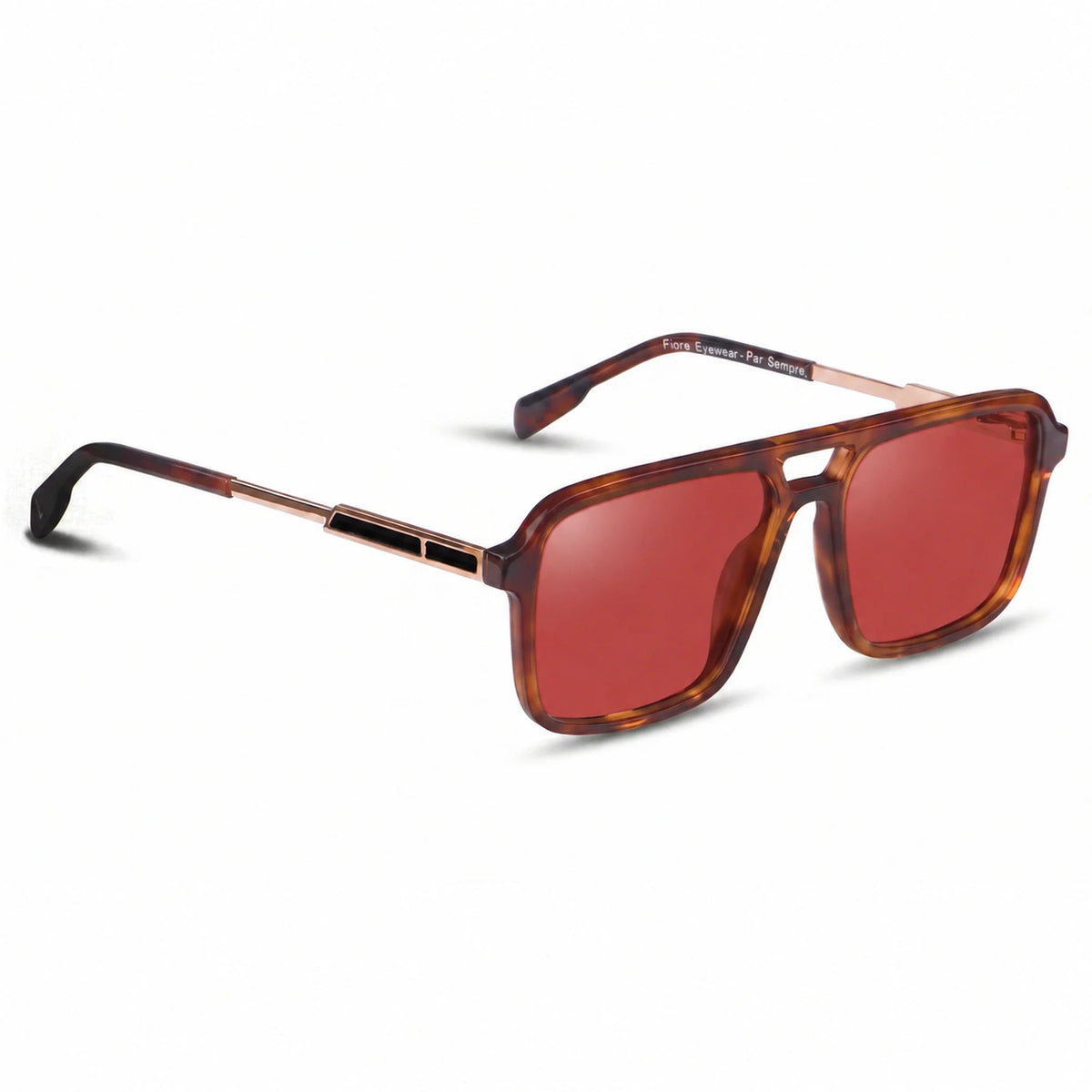 Fiore 1014 square aviator sunglasses, tortoise bio-acetate frame · ReFramed, photo 17 of 34