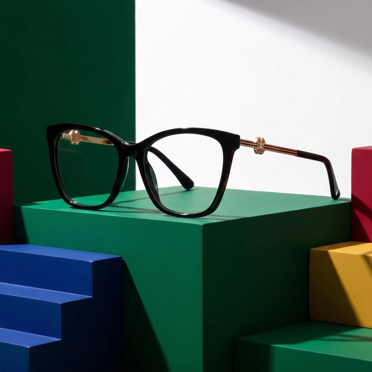 Fiore 10172 cat-eye acetate and metal reading glasses, black frame · ReFramed, photo 15 of 40