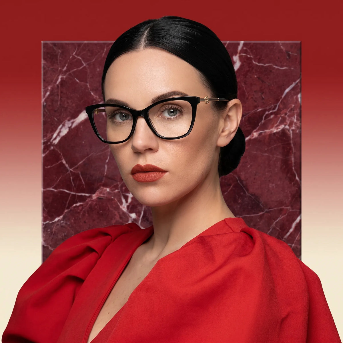 Fiore 10172 cat-eye acetate and metal reading glasses, black frame · ReFramed, photo 20 of 40