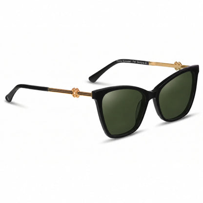 Fiore 10172 cat eye sunglasses, black bio-acetate frame · ReFramed, photo 8 of 36