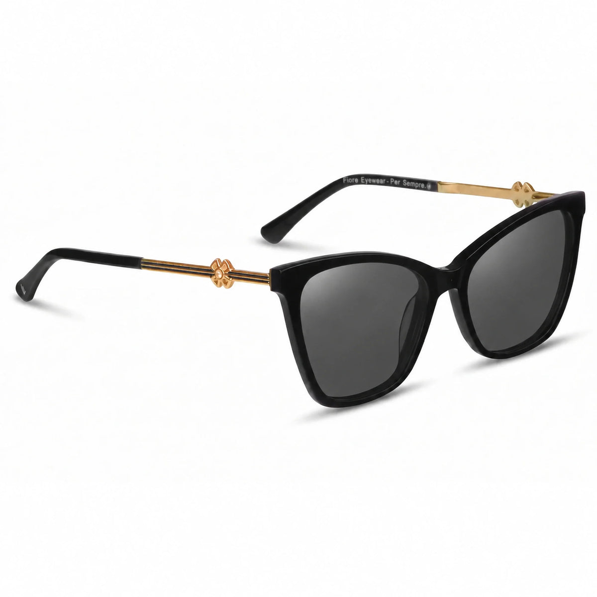 Fiore 10172 cat eye sunglasses, black bio-acetate frame · ReFramed, photo 2 of 36