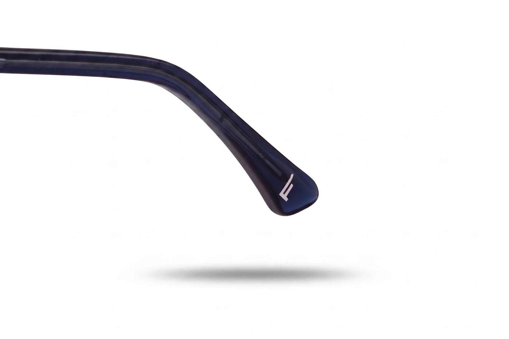 Fiore 10172 eyeglasses in blue – temple logo detail