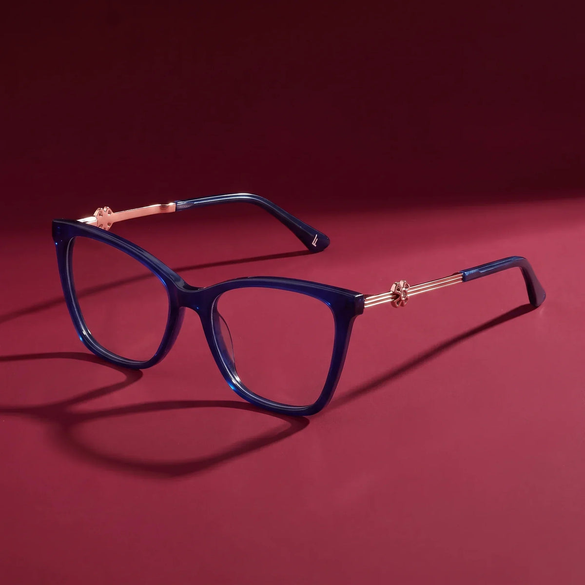 Fiore 10172 cat-eye acetate and metal reading glasses, blue frame · ReFramed, photo 28 of 40