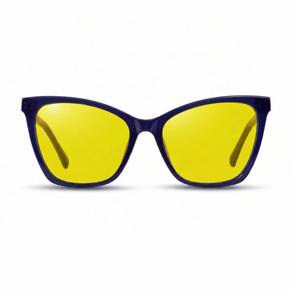 Fiore 10172 cat eye sunglasses, blue bio-acetate frame · ReFramed, photo 10 of 36