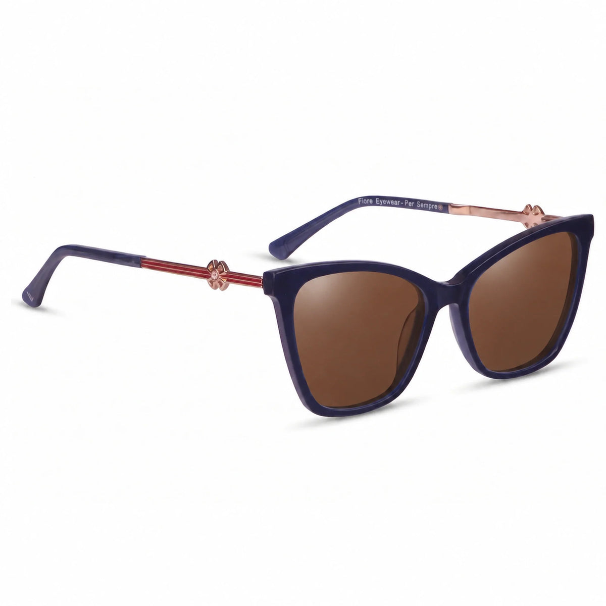 Fiore 10172 cat eye sunglasses, blue bio-acetate frame · ReFramed, photo 5 of 36