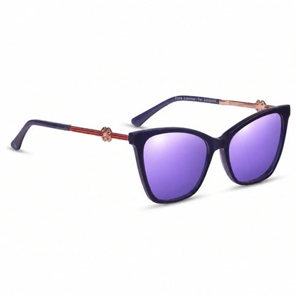 Fiore 10172 cat eye sunglasses, blue bio-acetate frame · ReFramed, photo 35 of 36