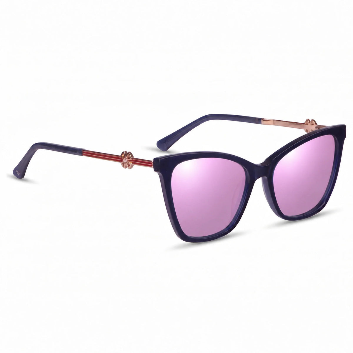 Fiore 10172 cat eye sunglasses, blue bio-acetate frame · ReFramed, photo 32 of 36