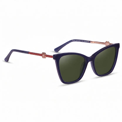 Fiore 10172 cat eye sunglasses, blue bio-acetate frame · ReFramed, photo 8 of 36