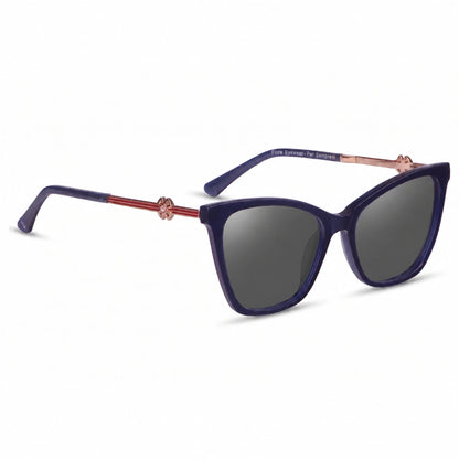 Fiore 10172 cat eye sunglasses, blue bio-acetate frame · ReFramed, photo 2 of 36