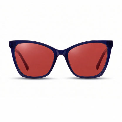 Fiore 10172 cat eye sunglasses, blue bio-acetate frame · ReFramed, photo 16 of 36