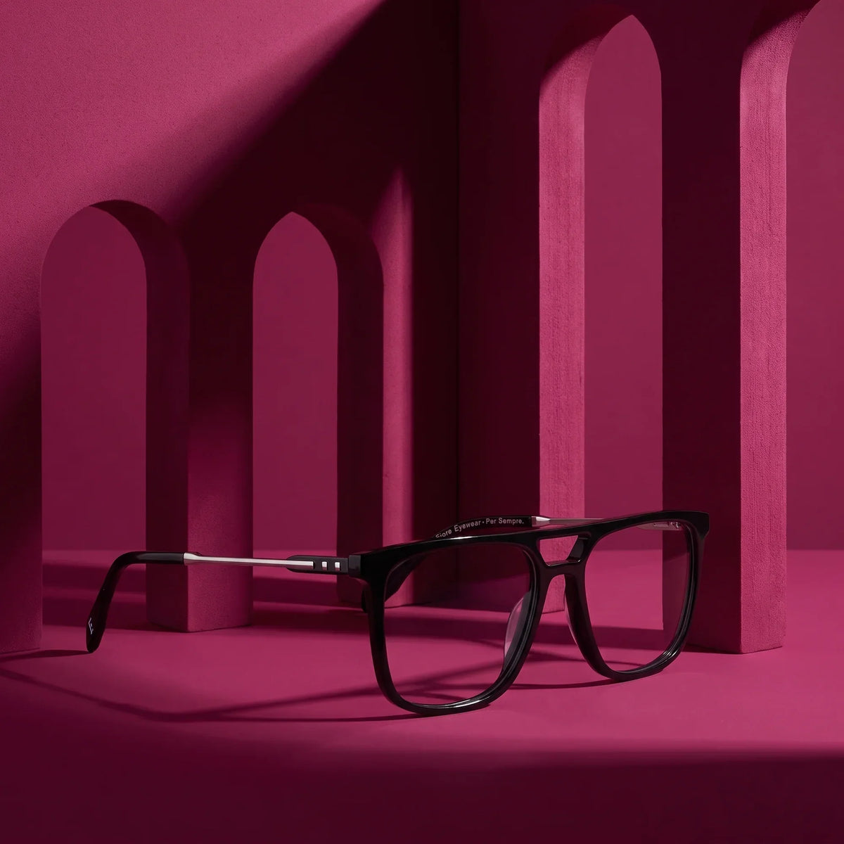 Fiore 10177 square aviator acetate and metal reading glasses, black frame · ReFramed, photo 9 of 100