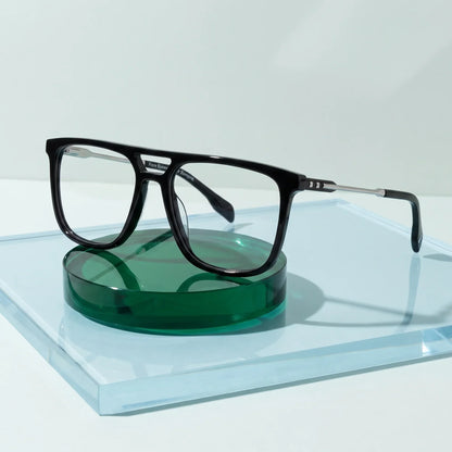 Fiore 10177 square aviator acetate and metal reading glasses, black frame · ReFramed, photo 14 of 100