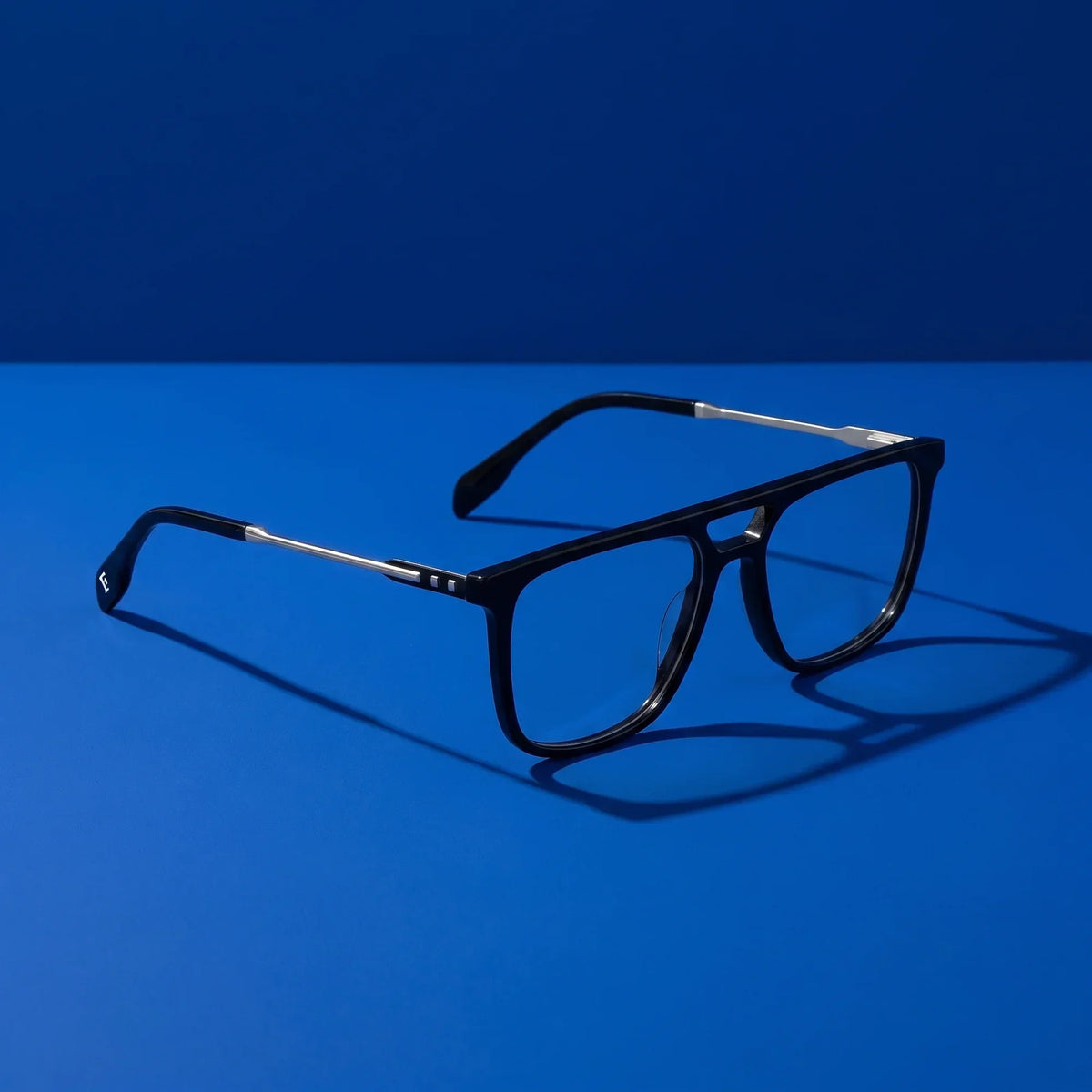 Fiore 10177 square aviator acetate and metal reading glasses, black frame · ReFramed, photo 7 of 100