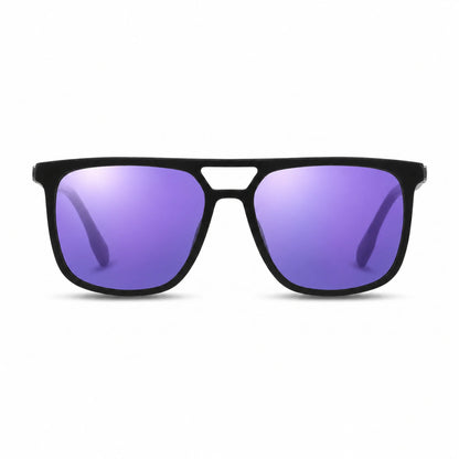 Fiore 10177 square aviator sunglasses, black bio-acetate frame · ReFramed, photo 34 of 36