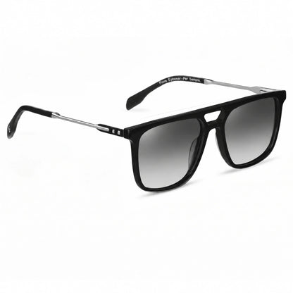 Fiore 10177 square aviator sunglasses, black bio-acetate frame · ReFramed, photo 20 of 36