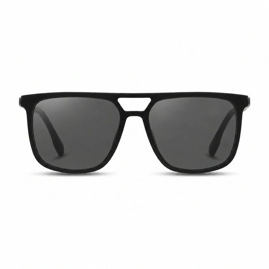 Fiore 10177 square aviator sunglasses, black bio-acetate frame · ReFramed, photo 1 of 36