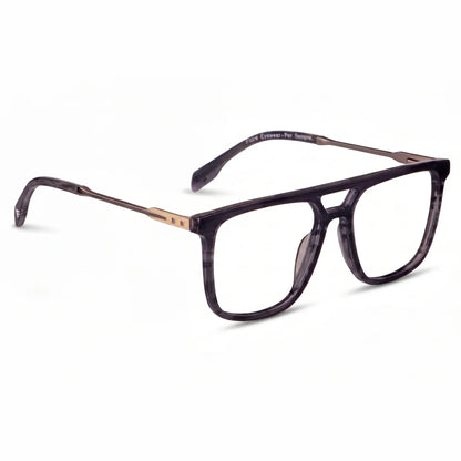Fiore 10177 square aviator acetate and metal reading glasses, gray frame · ReFramed, photo 23 of 100