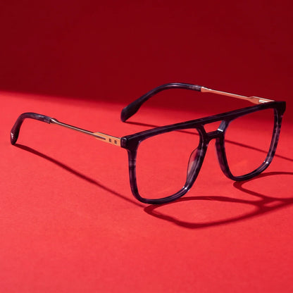 Fiore 10177 square aviator acetate and metal reading glasses, gray frame · ReFramed, photo 26 of 100