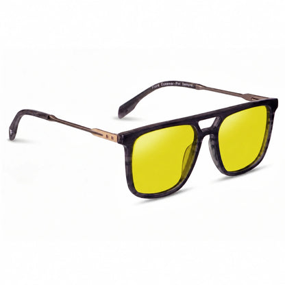 Fiore 10177 square aviator sunglasses, gray bio-acetate frame · ReFramed, photo 11 of 36