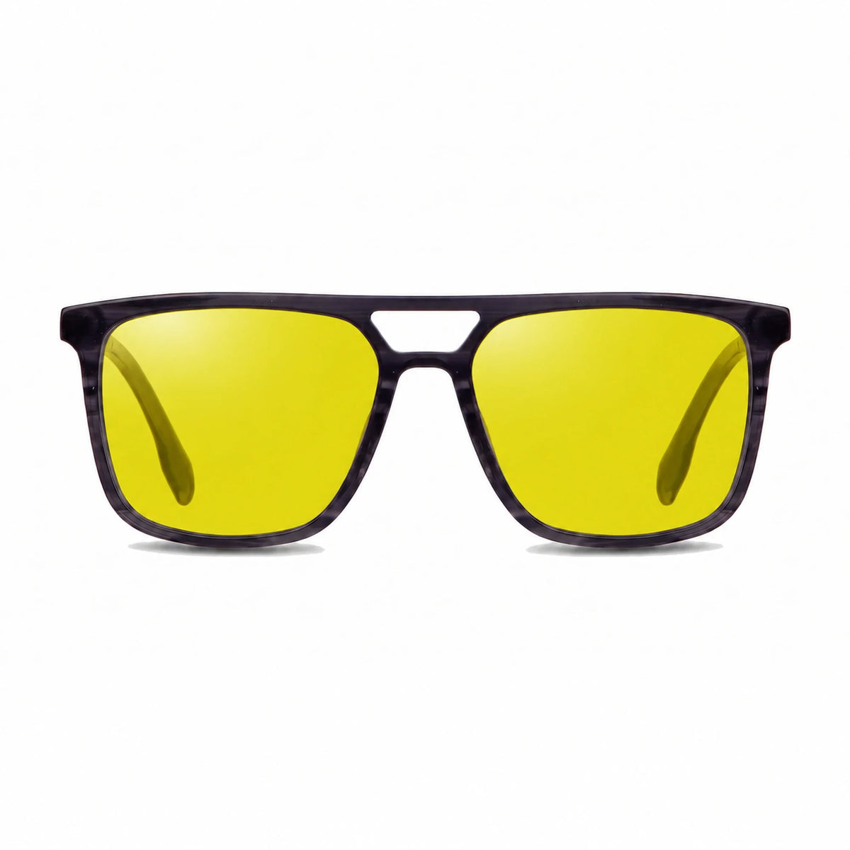 Fiore 10177 square aviator sunglasses, gray bio-acetate frame · ReFramed, photo 10 of 36