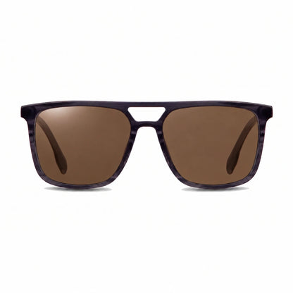 Fiore 10177 square aviator sunglasses, gray bio-acetate frame · ReFramed, photo 4 of 36