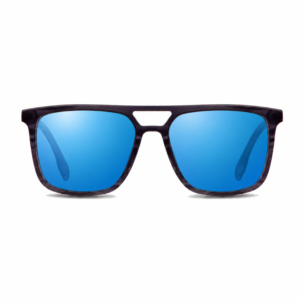Fiore 10177 square aviator sunglasses, gray bio-acetate frame · ReFramed, photo 25 of 36