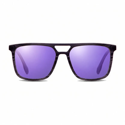 Fiore 10177 square aviator sunglasses, gray bio-acetate frame · ReFramed, photo 34 of 36