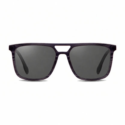 Fiore 10177 square aviator sunglasses, gray bio-acetate frame · ReFramed, photo 1 of 36