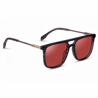 Fiore 10177 square aviator sunglasses, gray bio-acetate frame · ReFramed, photo 17 of 36
