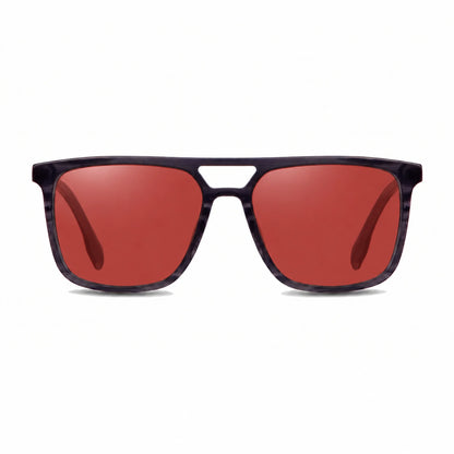 Fiore 10177 square aviator sunglasses, gray bio-acetate frame · ReFramed, photo 16 of 36