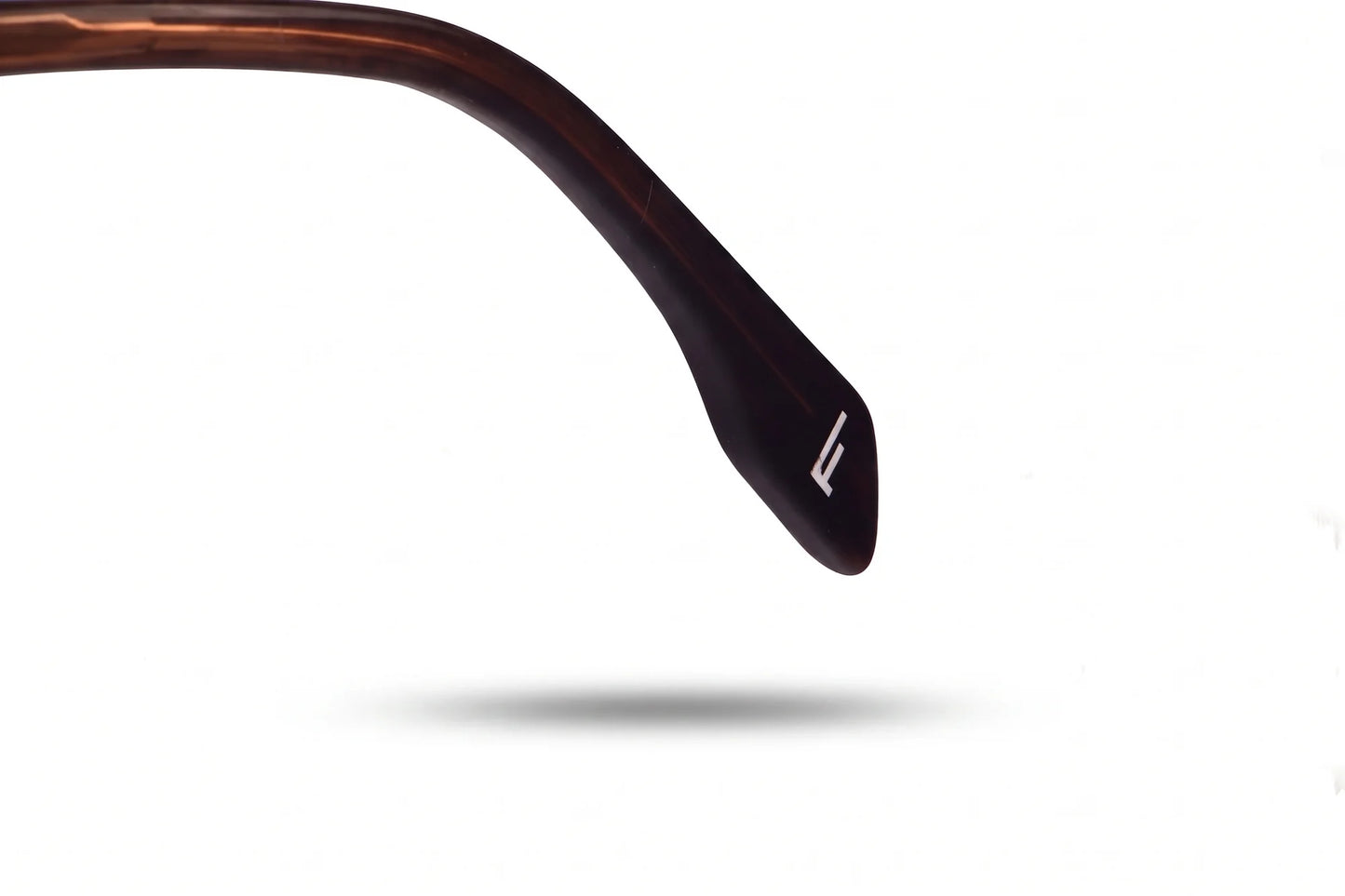 Fiore 10177 eyeglasses in tortoiseshell – temple logo detail