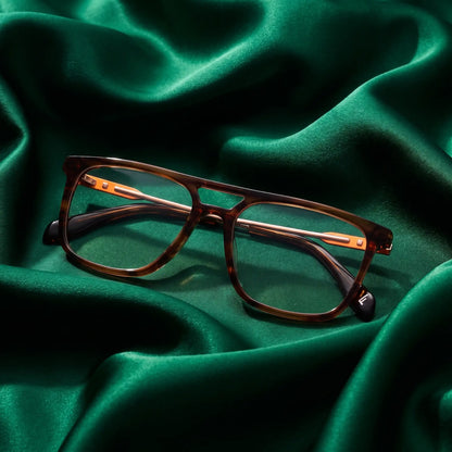 Fiore 10177 square aviator acetate and metal reading glasses, tortoise frame · ReFramed, photo 52 of 100