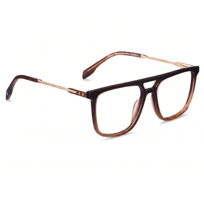 Fiore 10177 square aviator acetate and metal reading glasses, brown frame · ReFramed, photo 64 of 100
