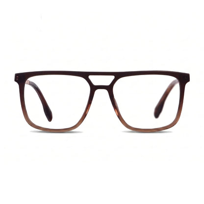 Fiore 10177 square aviator acetate and metal reading glasses, brown frame · ReFramed, photo 63 of 100