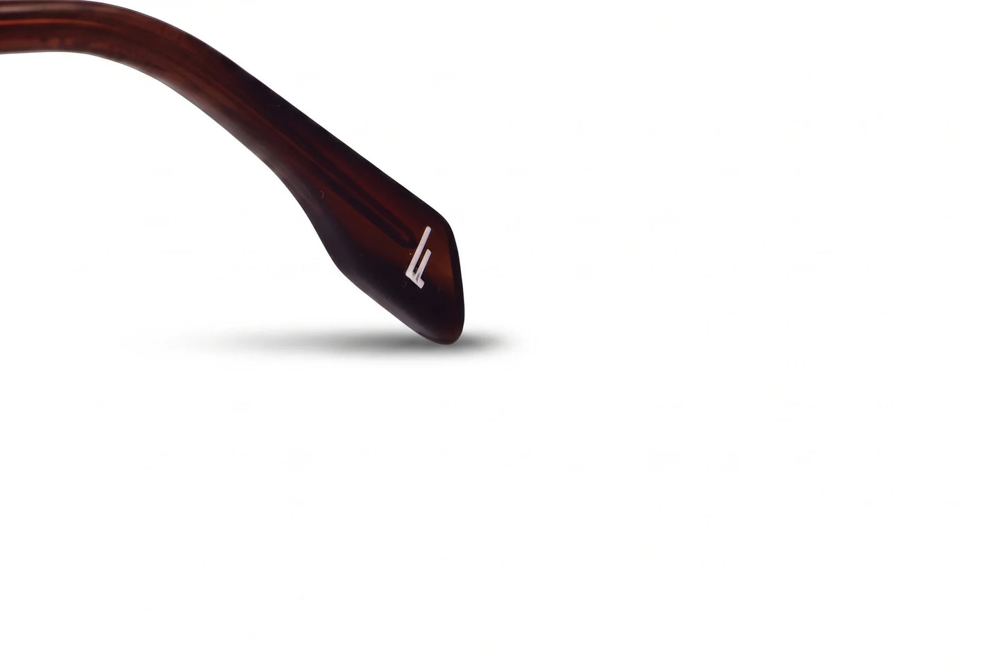 Fiore 10177 eyeglasses in brown – temple logo detail