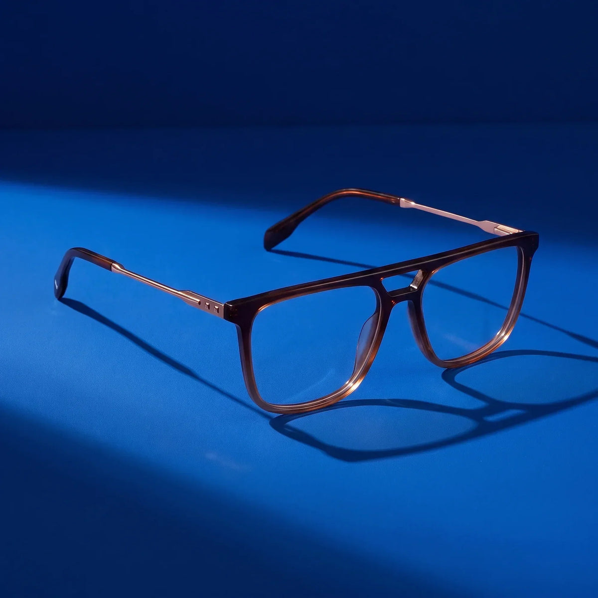Fiore 10177 square aviator acetate and metal reading glasses, brown frame · ReFramed, photo 68 of 100