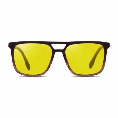 Fiore 10177 square aviator sunglasses, brown bio-acetate frame · ReFramed, photo 10 of 36