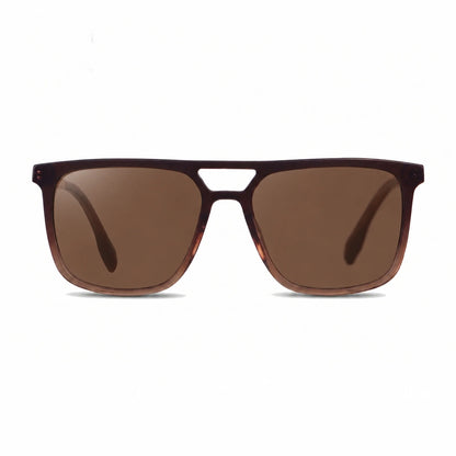 Fiore 10177 square aviator sunglasses, brown bio-acetate frame · ReFramed, photo 4 of 36